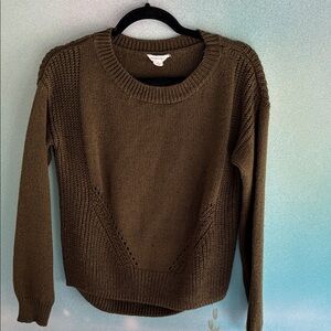 Aeropostale Khaki Women's Crew Neck Sweater